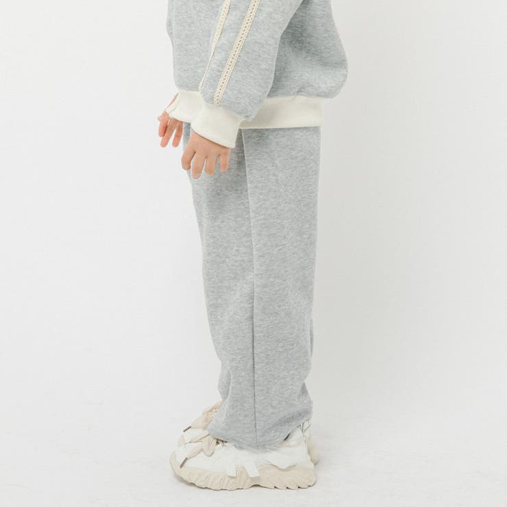 【2点セット】バイカラーフロントリボンデザインジップトップス＋ストレートパンツ | URBAN CHERRY | 詳細画像21 