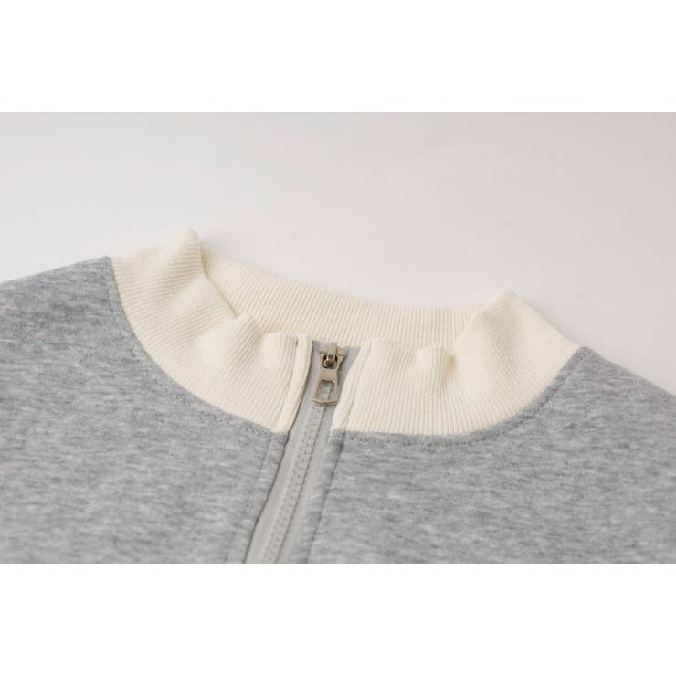 【2点セット】バイカラーフロントリボンデザインジップトップス＋ストレートパンツ | URBAN CHERRY | 詳細画像23 