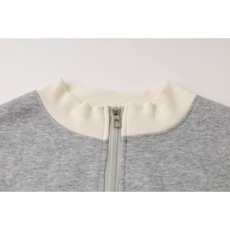 【2点セット】バイカラーフロントリボンデザインジップトップス＋ストレートパンツ | URBAN CHERRY | 詳細画像27 