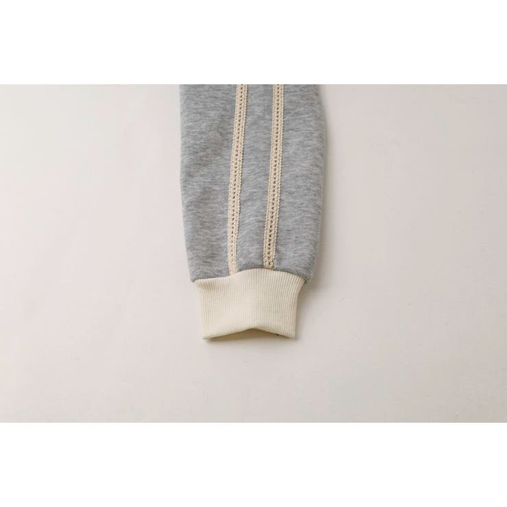 【2点セット】バイカラーフロントリボンデザインジップトップス＋ストレートパンツ | URBAN CHERRY | 詳細画像29 