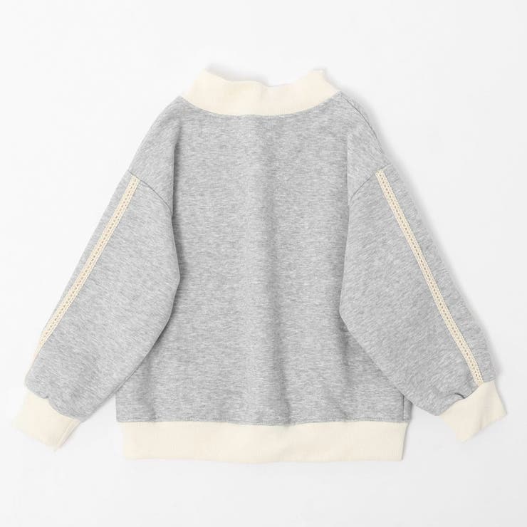 【2点セット】バイカラーフロントリボンデザインジップトップス＋ストレートパンツ | URBAN CHERRY | 詳細画像7 