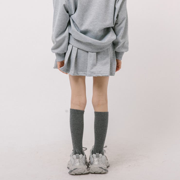 【2点セット】フロントロゴデザイントレーナー＋プリーツスカート | URBAN CHERRY | 詳細画像14 