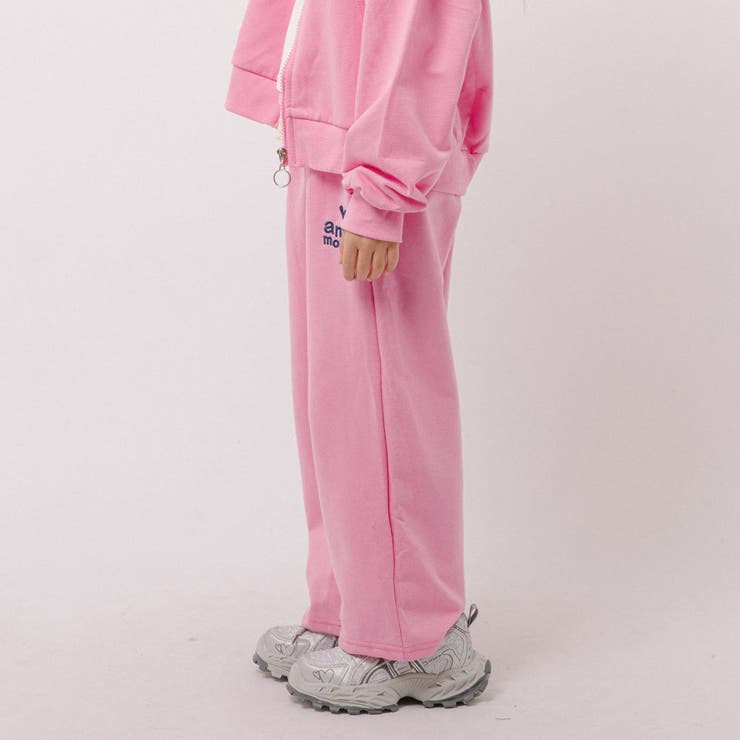 【2点セット】ハートロゴプリントパーカー＋ストレートパンツ | URBAN CHERRY | 詳細画像13 