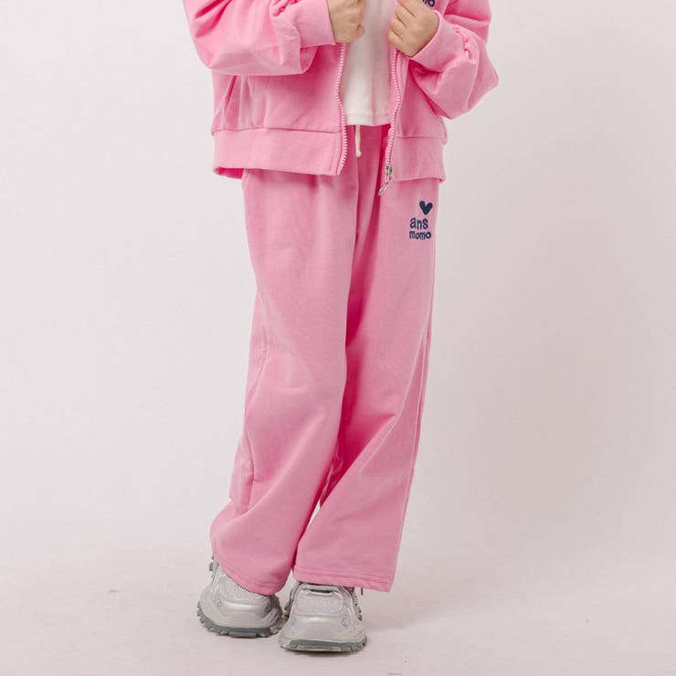 【2点セット】ハートロゴプリントパーカー＋ストレートパンツ | URBAN CHERRY | 詳細画像15 