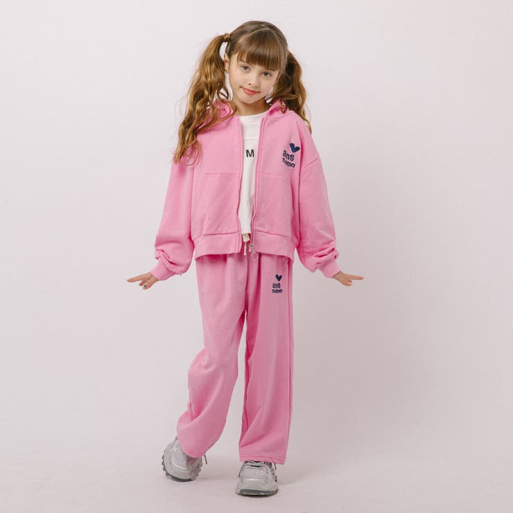 【2点セット】ハートロゴプリントパーカー＋ストレートパンツ | URBAN CHERRY | 詳細画像17 