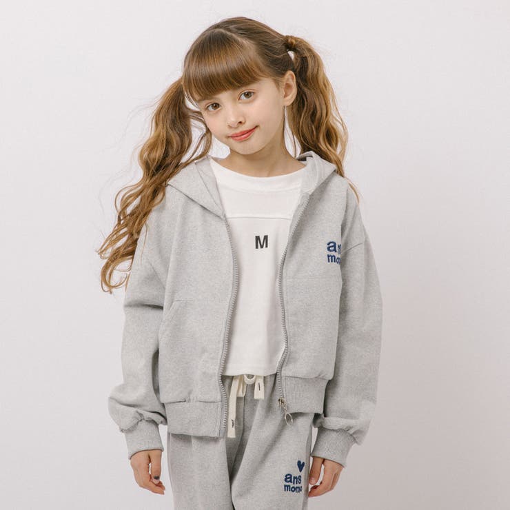 【2点セット】ハートロゴプリントパーカー＋ストレートパンツ | URBAN CHERRY | 詳細画像3 