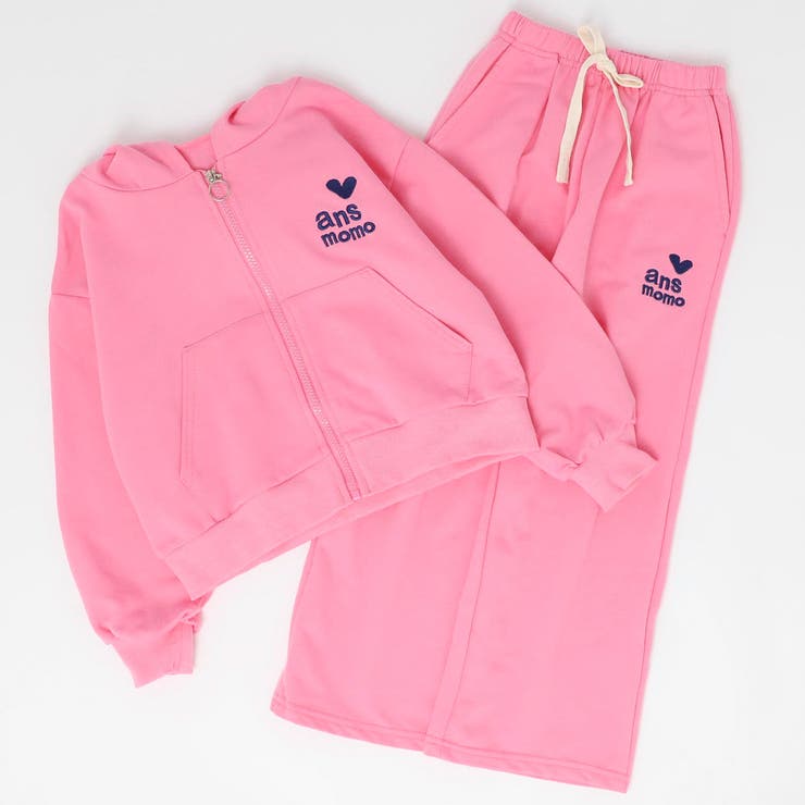 【2点セット】ハートロゴプリントパーカー＋ストレートパンツ | URBAN CHERRY | 詳細画像4 