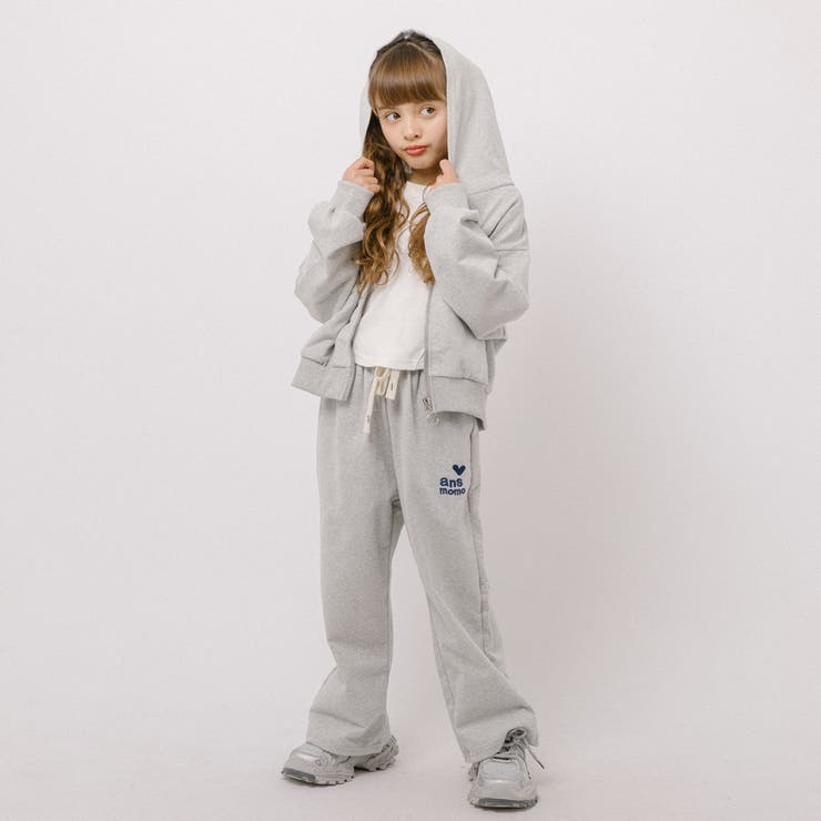 【2点セット】ハートロゴプリントパーカー＋ストレートパンツ | URBAN CHERRY | 詳細画像48 