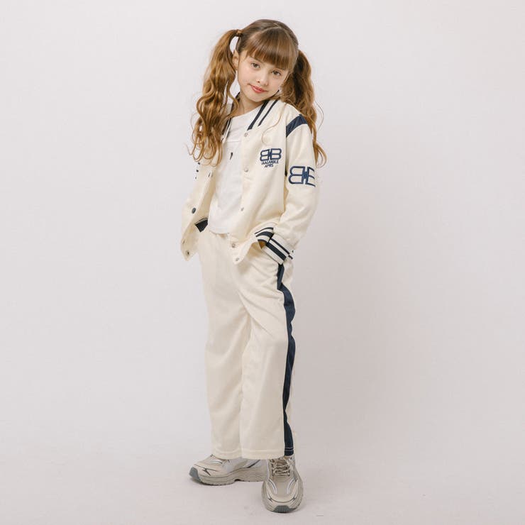 【2点セット】ロゴデザインラインブルゾン＋ストレートパンツ | URBAN CHERRY | 詳細画像3 