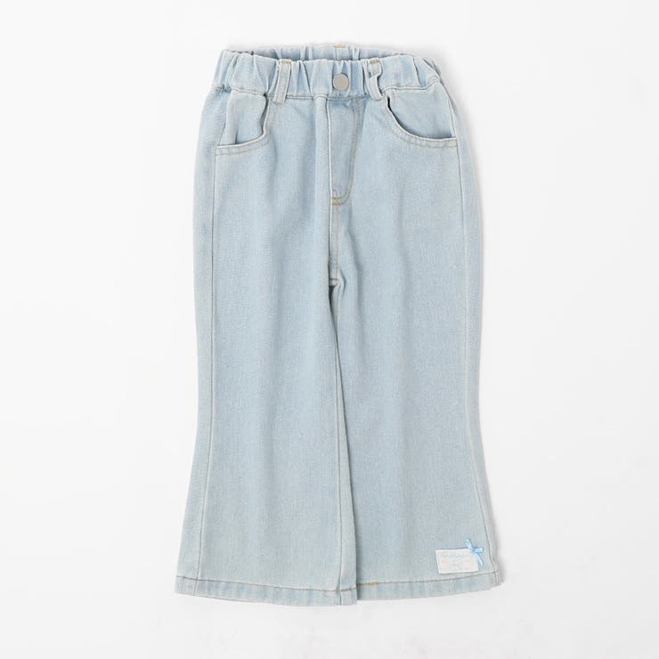 【2点セット】オープンショルダーレイヤードライクプリントトップス＋デニムパンツ | URBAN CHERRY | 詳細画像10 