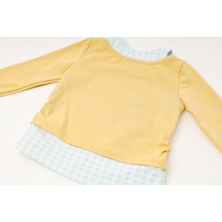 【2点セット】オープンショルダーレイヤードライクプリントトップス＋デニムパンツ | URBAN CHERRY | 詳細画像23 