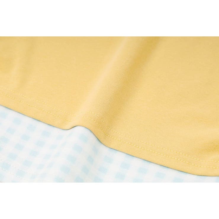 【2点セット】オープンショルダーレイヤードライクプリントトップス＋デニムパンツ | URBAN CHERRY | 詳細画像24 