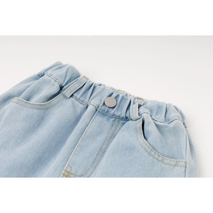 【2点セット】オープンショルダーレイヤードライクプリントトップス＋デニムパンツ | URBAN CHERRY | 詳細画像25 