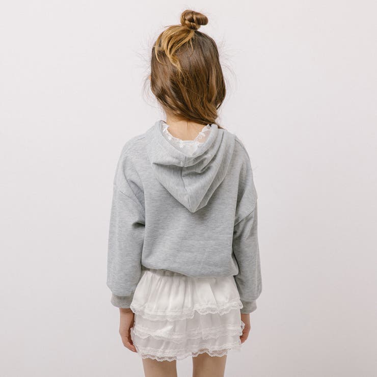 【2点セット】リボンデザインフロントロゴフーディ＋ティアードスカート | URBAN CHERRY | 詳細画像7 