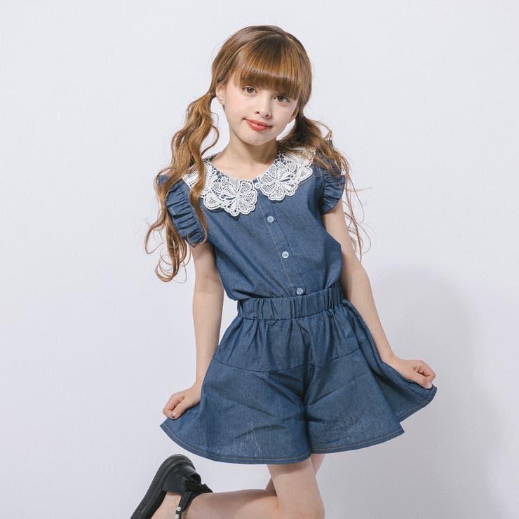 フリルカラーデザイントップス＋フレアショートパンツ | URBAN CHERRY | 詳細画像12 