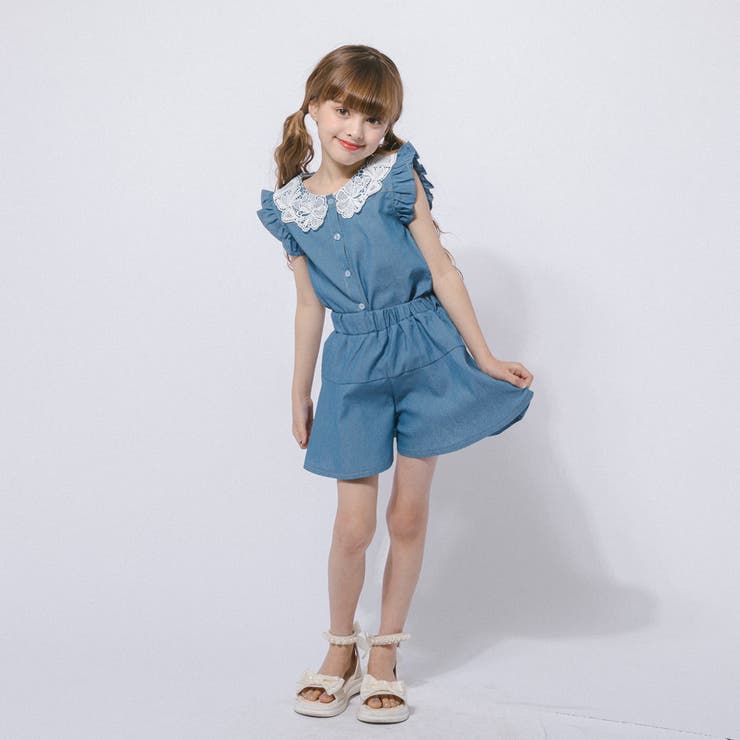 フリルカラーデザイントップス＋フレアショートパンツ | URBAN CHERRY | 詳細画像22 