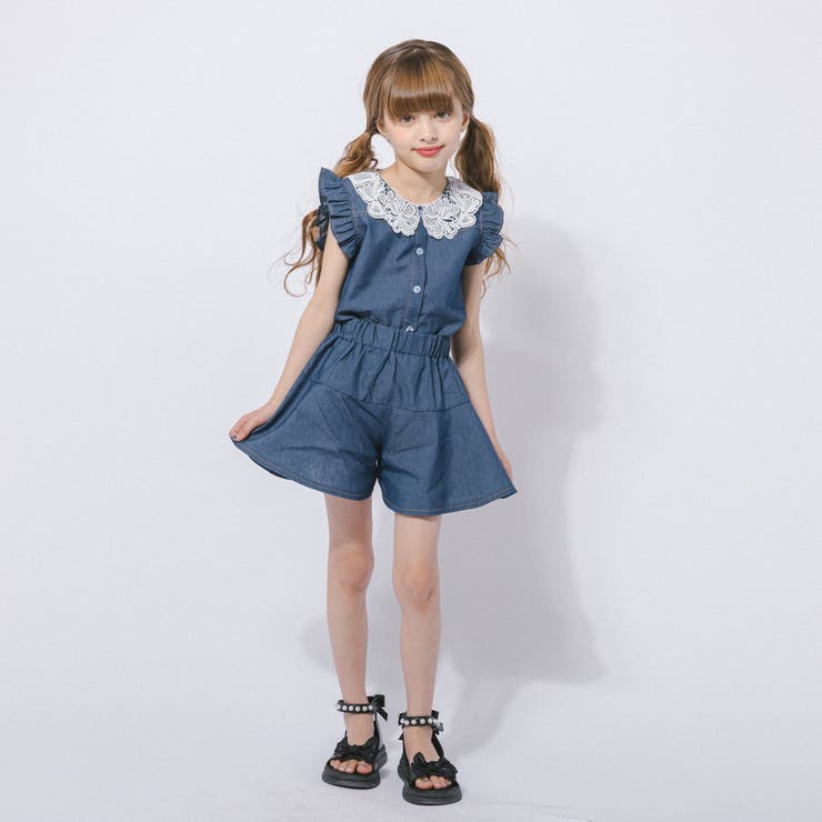 フリルカラーデザイントップス＋フレアショートパンツ | URBAN CHERRY | 詳細画像25 