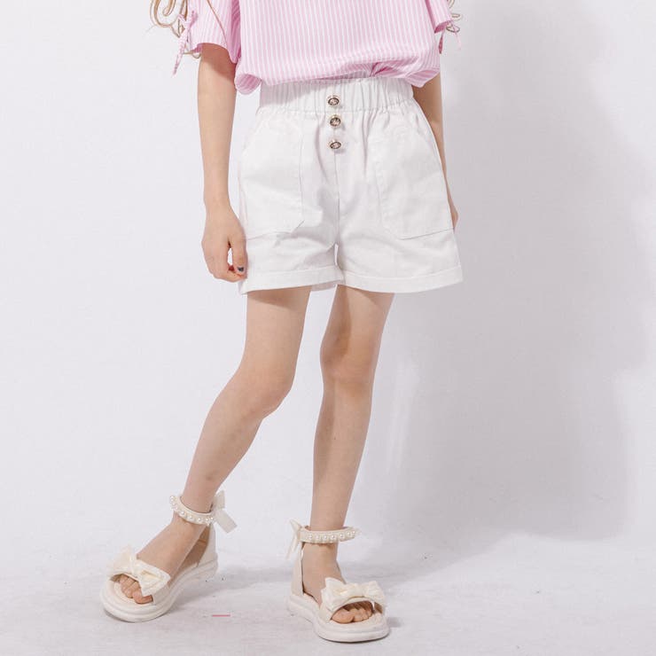 【2点セット】オープンショルダードッキングストライプブラウス＋フロントボタンショ… | URBAN CHERRY | 詳細画像20 