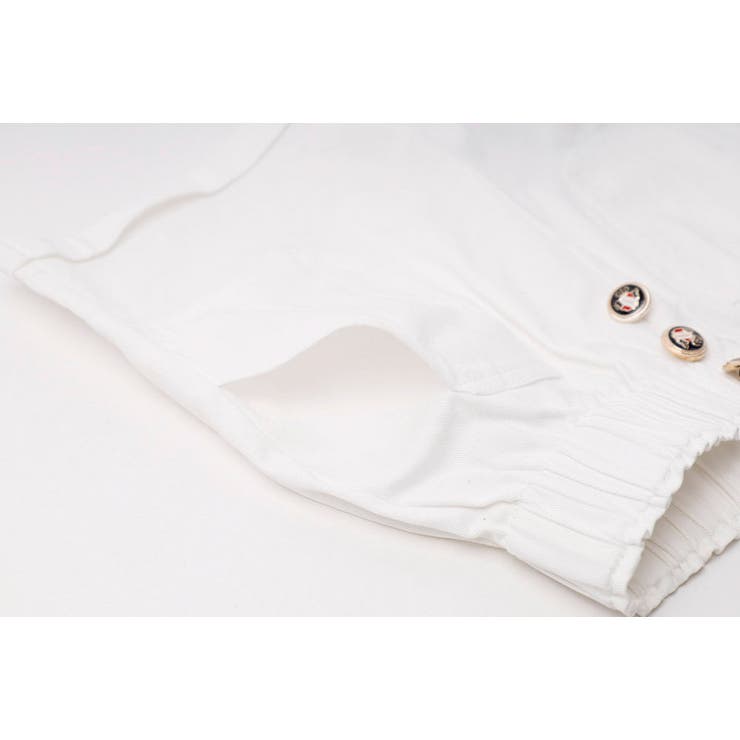 【2点セット】オープンショルダードッキングストライプブラウス＋フロントボタンショ… | URBAN CHERRY | 詳細画像44 