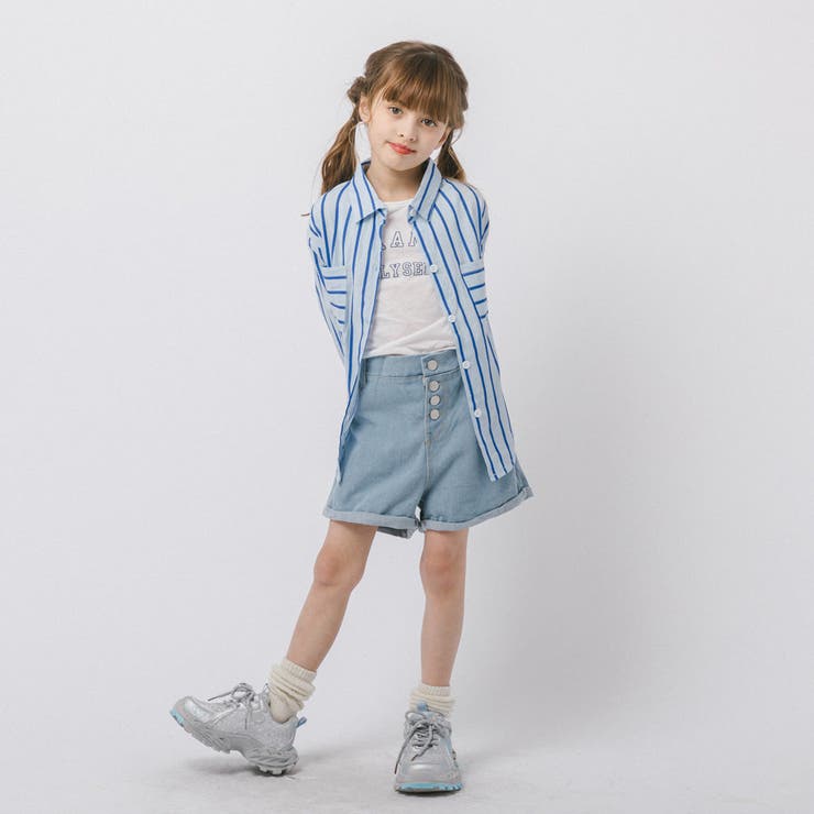 【3点セット】タンクトップ＋シアーストライプシャツ＋デニムショートパンツ | URBAN CHERRY | 詳細画像3 