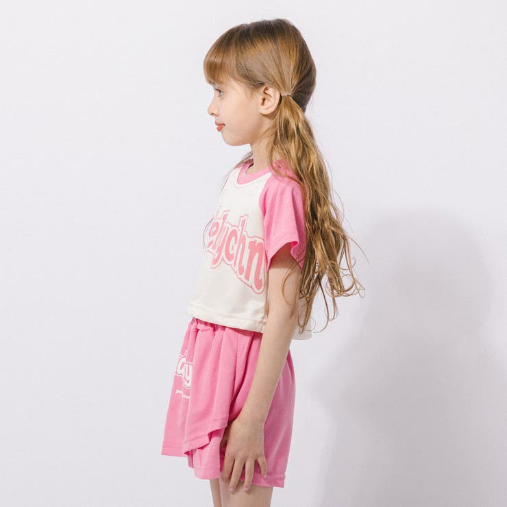 【2点セット】ロゴプリントラグランTシャツ＋フロントプリントスカート | URBAN CHERRY | 詳細画像8 