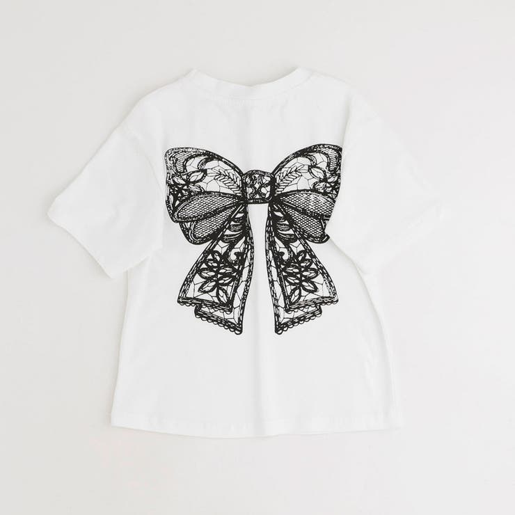 【2点セット】バックリボンレースデザインTシャツ＋ティアードスカート | URBAN CHERRY | 詳細画像6 