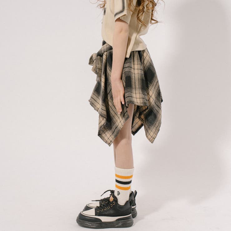 【2点セット】スプレープリントデザインTシャツ＋シャツライクスカート | URBAN CHERRY | 詳細画像13 