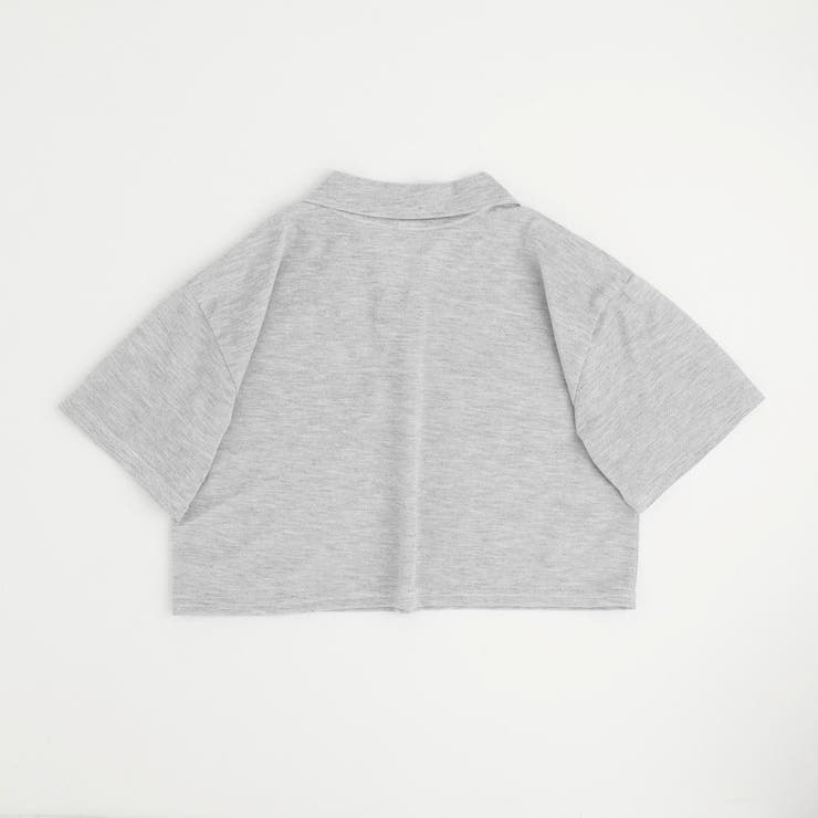 【2点セット】クロップドロゴプリントポロトップス＋フレアスカート | URBAN CHERRY | 詳細画像5 