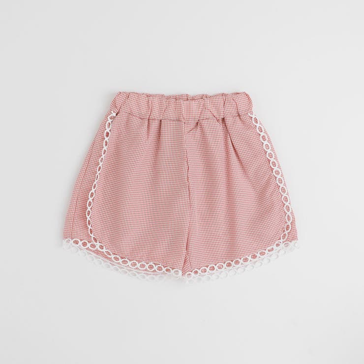 【2点セット】ギンガムチェックボウタイノースリーブブラウス＋ショートパンツ | URBAN CHERRY | 詳細画像12 