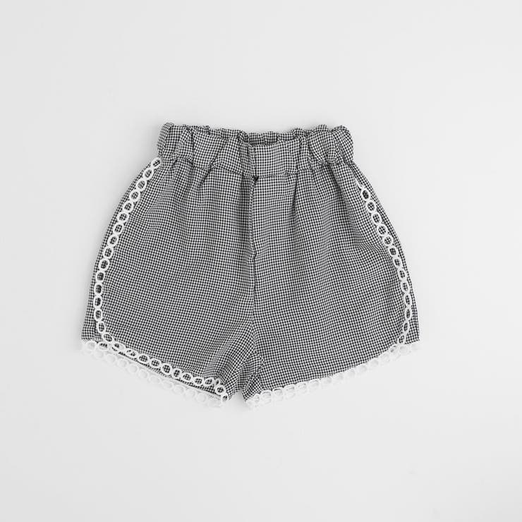 【2点セット】ギンガムチェックボウタイノースリーブブラウス＋ショートパンツ | URBAN CHERRY | 詳細画像17 