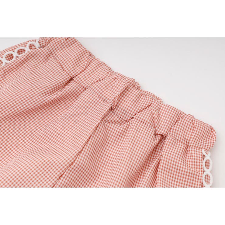 【2点セット】ギンガムチェックボウタイノースリーブブラウス＋ショートパンツ | URBAN CHERRY | 詳細画像36 