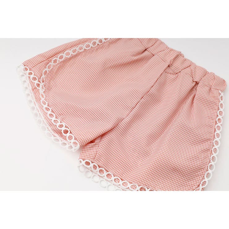 【2点セット】ギンガムチェックボウタイノースリーブブラウス＋ショートパンツ | URBAN CHERRY | 詳細画像37 