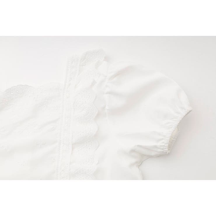 【2点セット】カットワークレーススクエアネックブラウス＋デニムキュロットスカート | URBAN CHERRY | 詳細画像20 