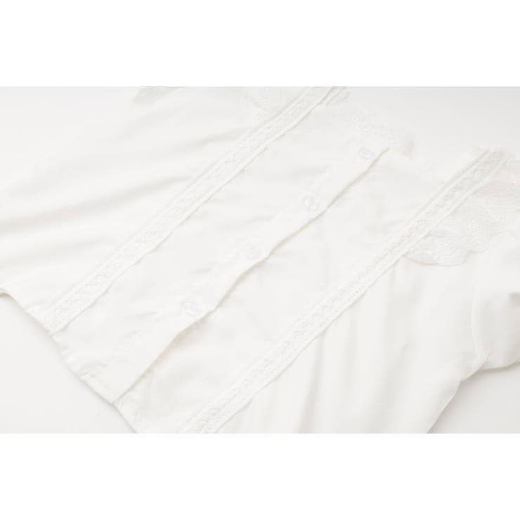【2点セット】カットワークレーススクエアネックブラウス＋デニムキュロットスカート | URBAN CHERRY | 詳細画像23 