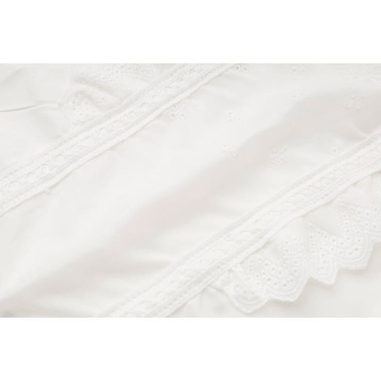 【2点セット】カットワークレーススクエアネックブラウス＋デニムキュロットスカート | URBAN CHERRY | 詳細画像25 