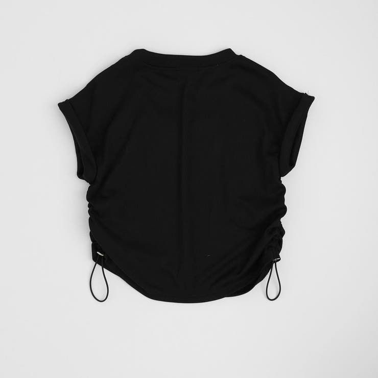 【2点セット】サイドギャザーハートTシャツ＋アシンメトリーダメージデニムスカート | URBAN CHERRY | 詳細画像8 