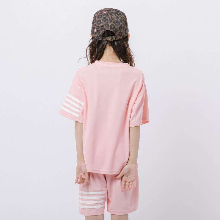 【2点セット】ラインデザインルーズTシャツ＋ショートパンツ | URBAN CHERRY | 詳細画像10 