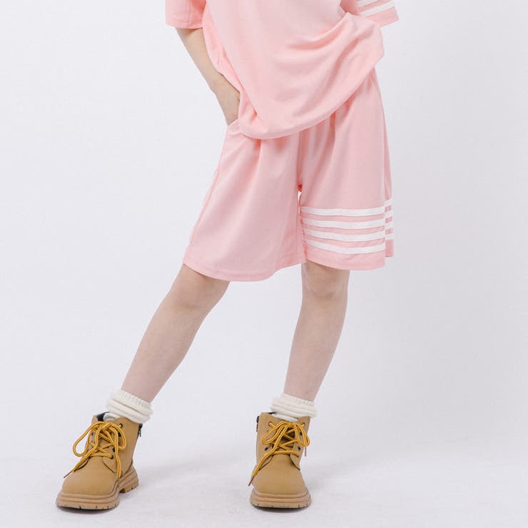 【2点セット】ラインデザインルーズTシャツ＋ショートパンツ | URBAN CHERRY | 詳細画像18 