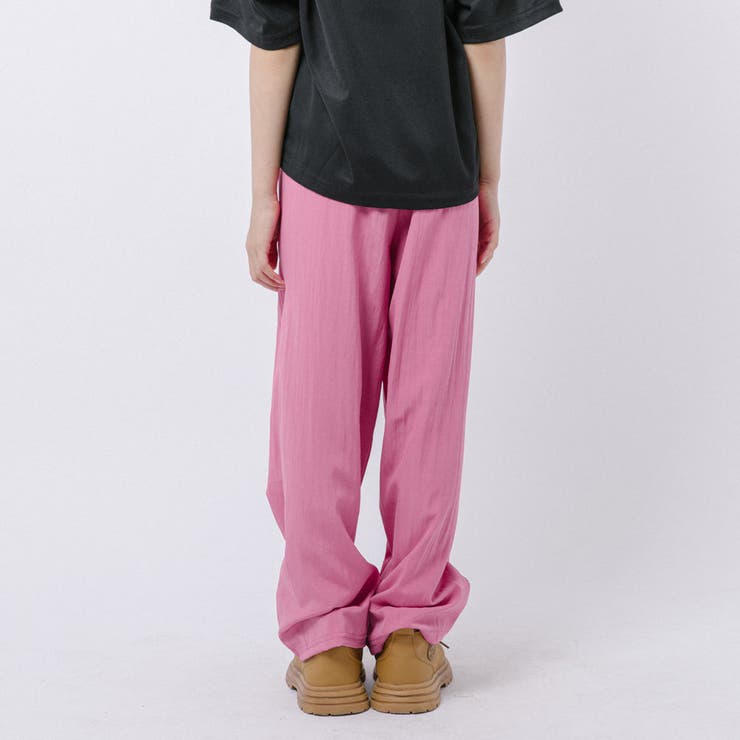 【2点セット】リボンプリントオーバーサイズTシャツ＋カラーストレートパンツ | URBAN CHERRY | 詳細画像21 