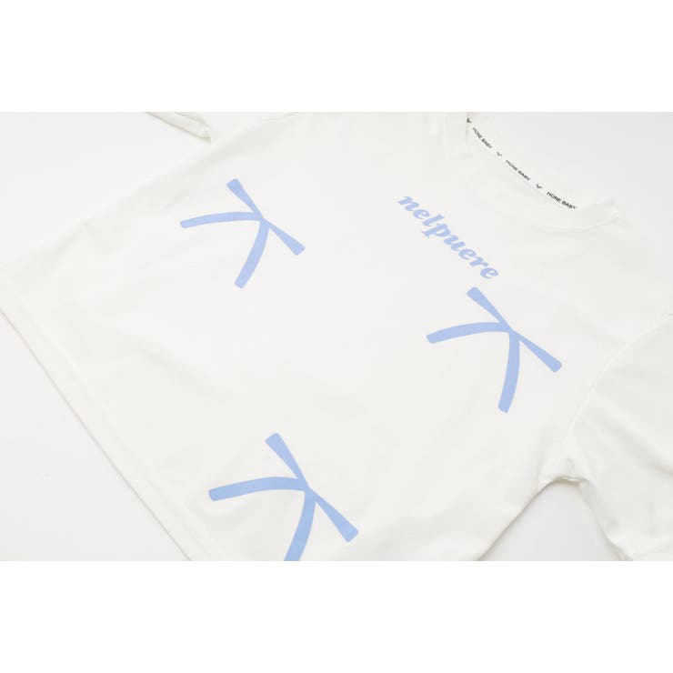 【2点セット】リボンプリントオーバーサイズTシャツ＋カラーストレートパンツ | URBAN CHERRY | 詳細画像27 