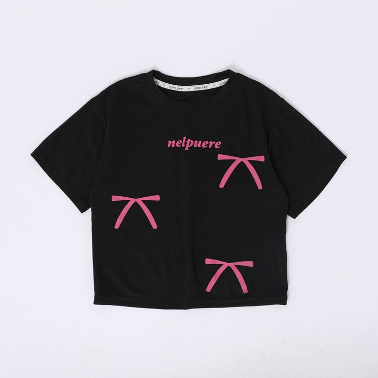 【2点セット】リボンプリントオーバーサイズTシャツ＋カラーストレートパンツ | URBAN CHERRY | 詳細画像7 