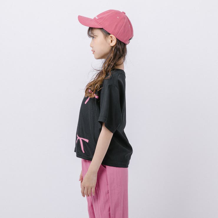 【2点セット】リボンプリントオーバーサイズTシャツ＋カラーストレートパンツ | URBAN CHERRY | 詳細画像9 