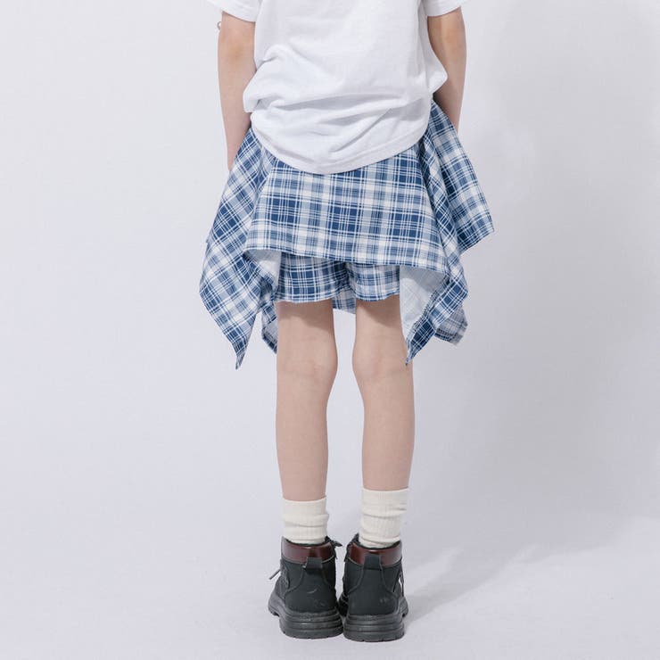 【2点セット】ロゴプリントTシャツ＋巻きシャツ風スカート | URBAN CHERRY | 詳細画像14 