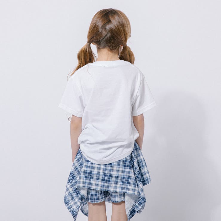 【2点セット】ロゴプリントTシャツ＋巻きシャツ風スカート | URBAN CHERRY | 詳細画像6 
