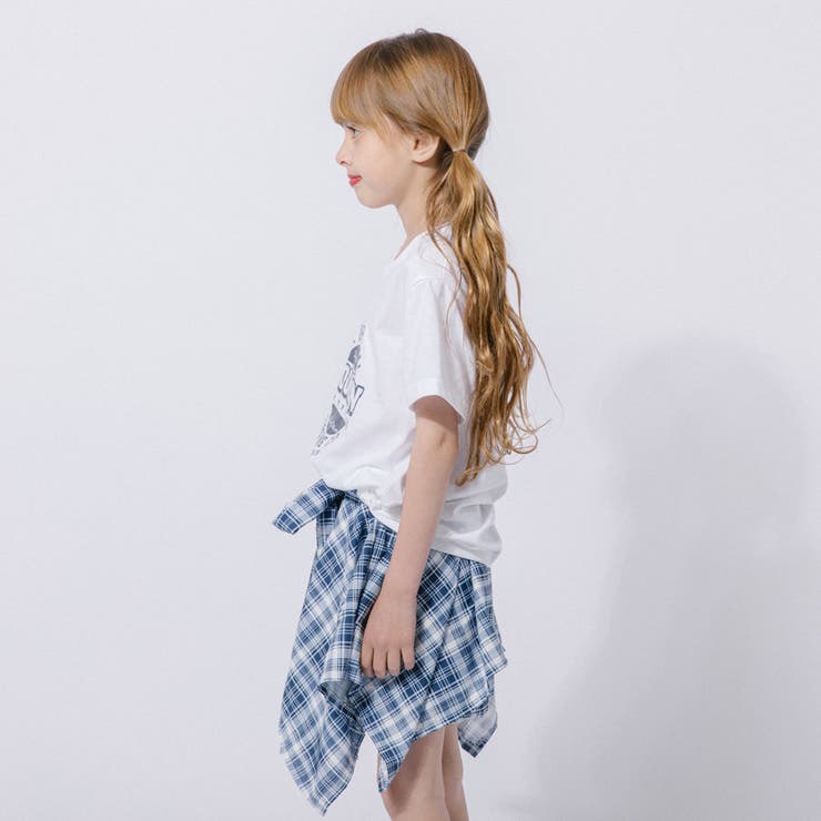 【2点セット】ロゴプリントTシャツ＋巻きシャツ風スカート | URBAN CHERRY | 詳細画像7 