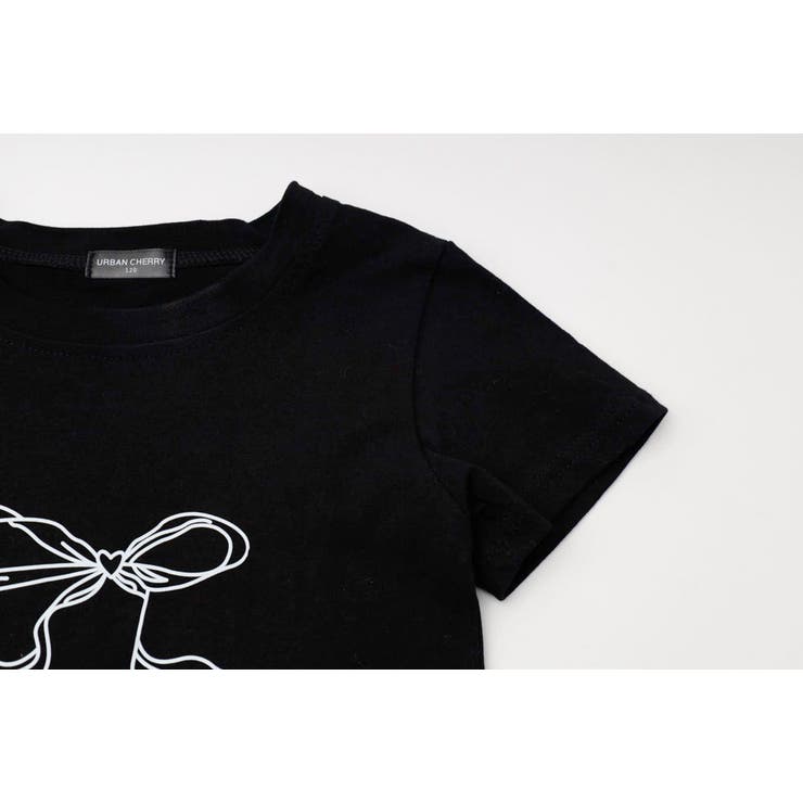【2点セット】リボンプリントクロップドTシャツ＋フリルドッキングパンツ | URBAN CHERRY | 詳細画像23 