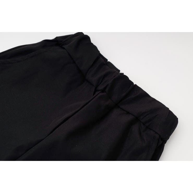 【2点セット】リボンプリントクロップドTシャツ＋フリルドッキングパンツ | URBAN CHERRY | 詳細画像32 