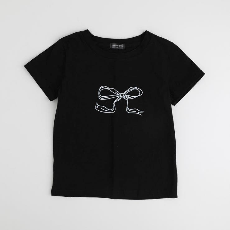 【2点セット】リボンプリントクロップドTシャツ＋フリルドッキングパンツ | URBAN CHERRY | 詳細画像8 