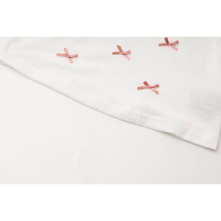 【2点セット】ミニリボンデザインTシャツ＋プリーツティアードスカート | URBAN CHERRY | 詳細画像17 