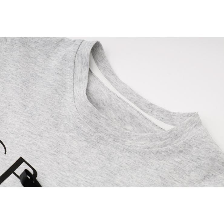 【2点セット】フレンチロゴプリントリボンTシャツ＋カーゴミニスカート | URBAN CHERRY | 詳細画像17 